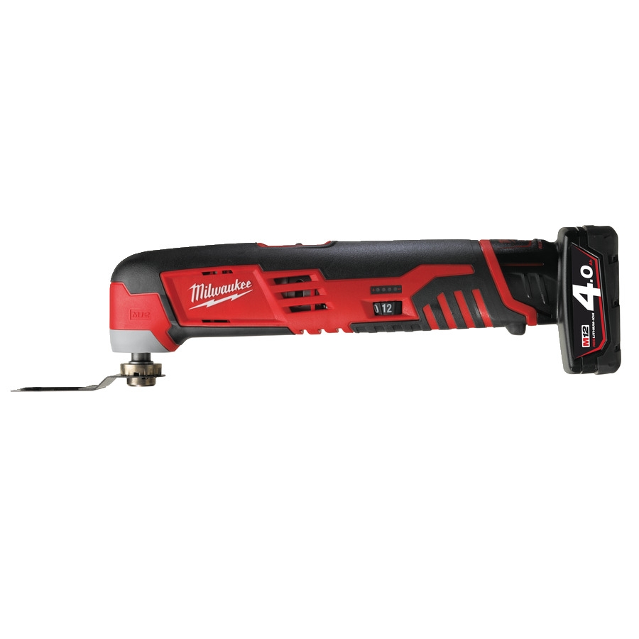 Milwaukee 4933441705 C12 MT-402B M12 Subkompaktowe narzędzie wielofunkcyjne 12V + 2 akumulatory M18 B4 + ładowarka C12 C + torba