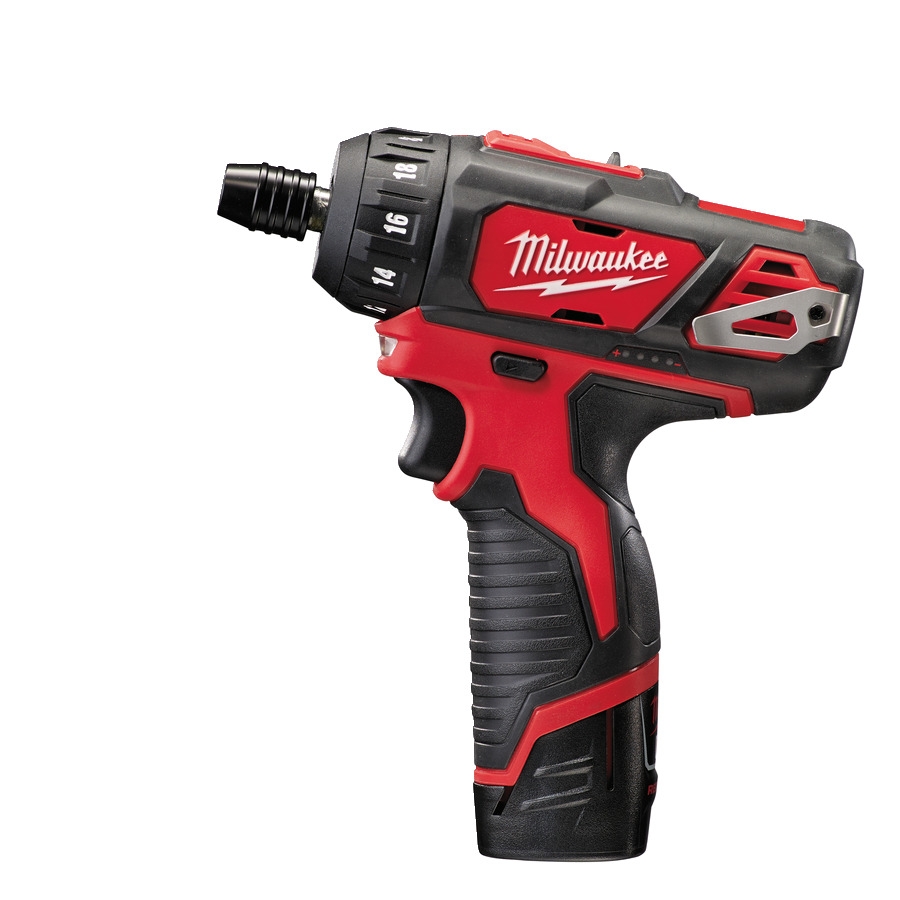 Milwaukee 4933441900 M12 BD-202C M12 Subkompaktowa wkrętarka 12V ¼˝ Hex + 2 akumulatory M12 B2 + ładowarka C12 C + walizka