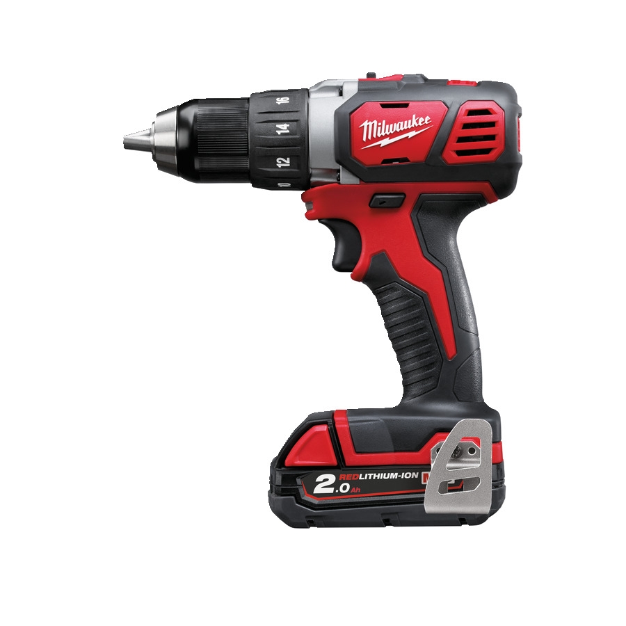 Milwaukee 4933443555 M18 BDD-202C M18 Kompaktowa wiertarko-wkrętarka 18V 50Nm + 2 akumulatory M18 B2 + ładowarka M12-18 C + walizka