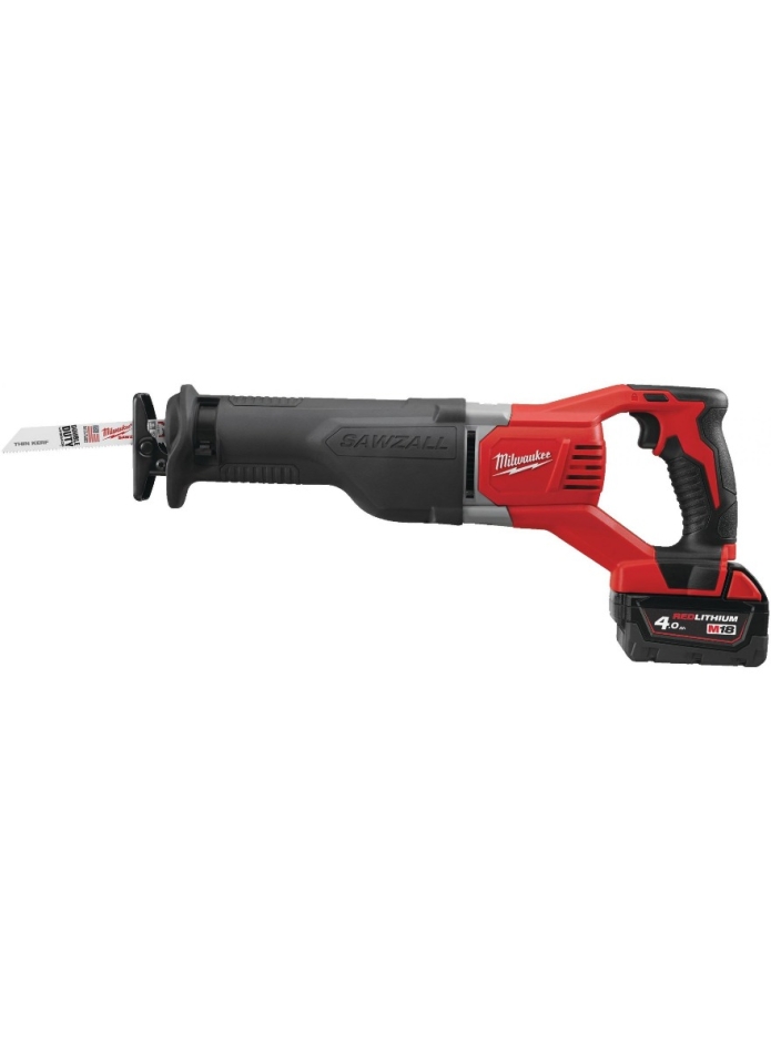Milwaukee 4933447285 M18 BSX-402C M18 HEAVY DUTY Piła szablasta SAWZALL 18V + brzeszczot + 2 akumulatory M18 B4 + ładowarka M12-18 C + walizka