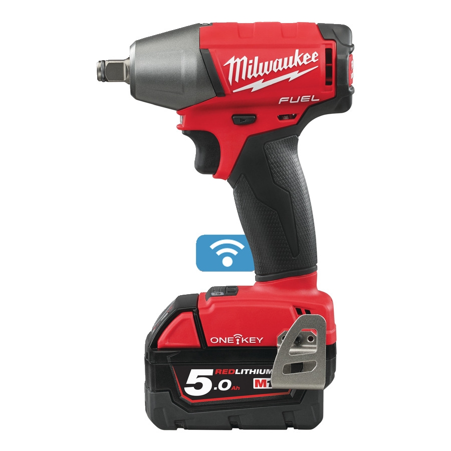 Milwaukee 4933451374 M18 ONEIWF12-502X Klucz udarowy 1/2" Fuel Accu z pierścieniem ciernym 18V 5.0Ah Li-Ion