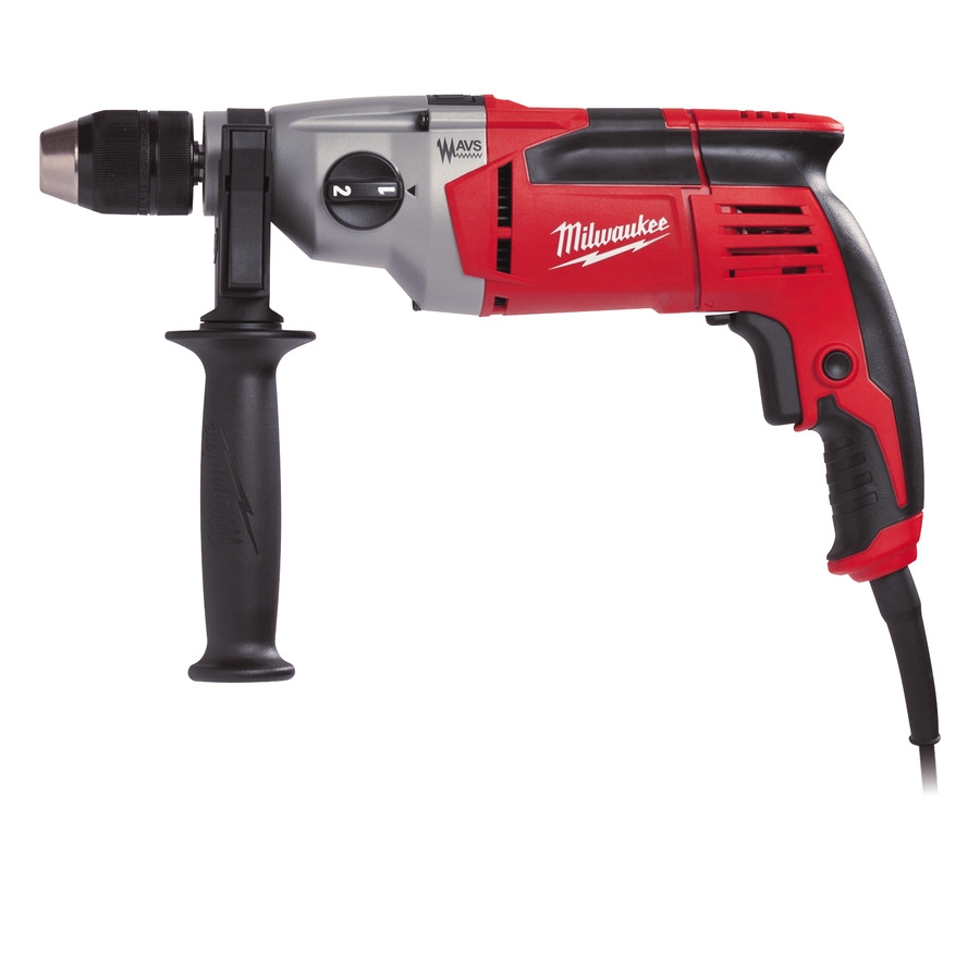 Milwaukee 4933419595 PD2E 24 R 2-biegowa wiertarka udarowa 1020W + uchwyt bezkluczowy 1.5-13mm + kabel 4m + walizka