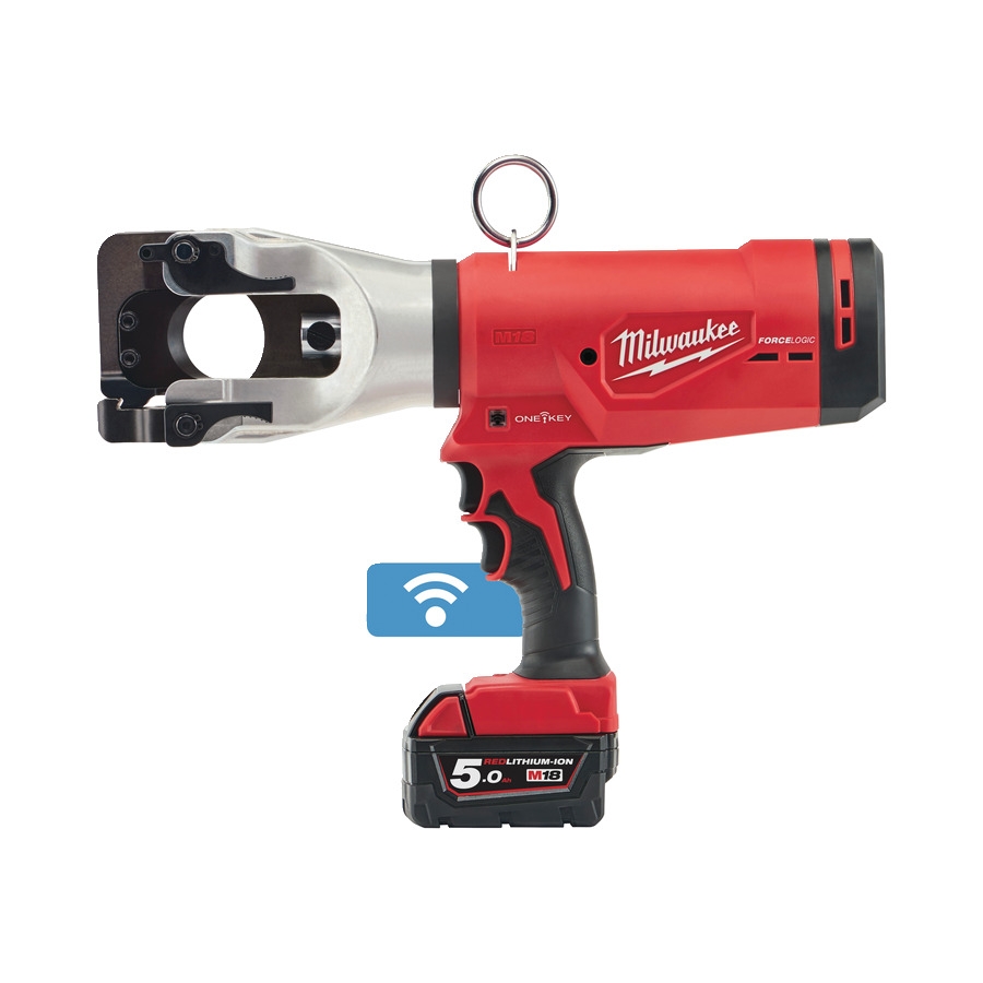 Milwaukee 4933459266 M18 HCC45-522C M18 FORCE LOGIC Akumulatorowe hydrauliczne nożyce do kabli 18V + akumulator M18 B5 + akumulator M18 B2 + ładowarka M12-18 FC + walizka