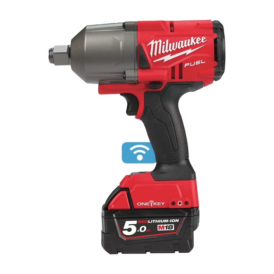 Milwaukee 4933459730 M18 ONEFHIWF34-502X M18 FUEL ONE-KEY Klucz udarowy ¾″ z pierścieniem 18V + 2 akumulatory M18 B5 + ładowarka M12-18 FC + walizka