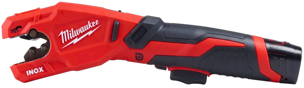 Milwaukee 4933479242 M12 PCSS-202C M12 RAPTOR Obcinak do rur 12V + 2 akumulatory M12 B2 + ładowarka C12 C + walizka