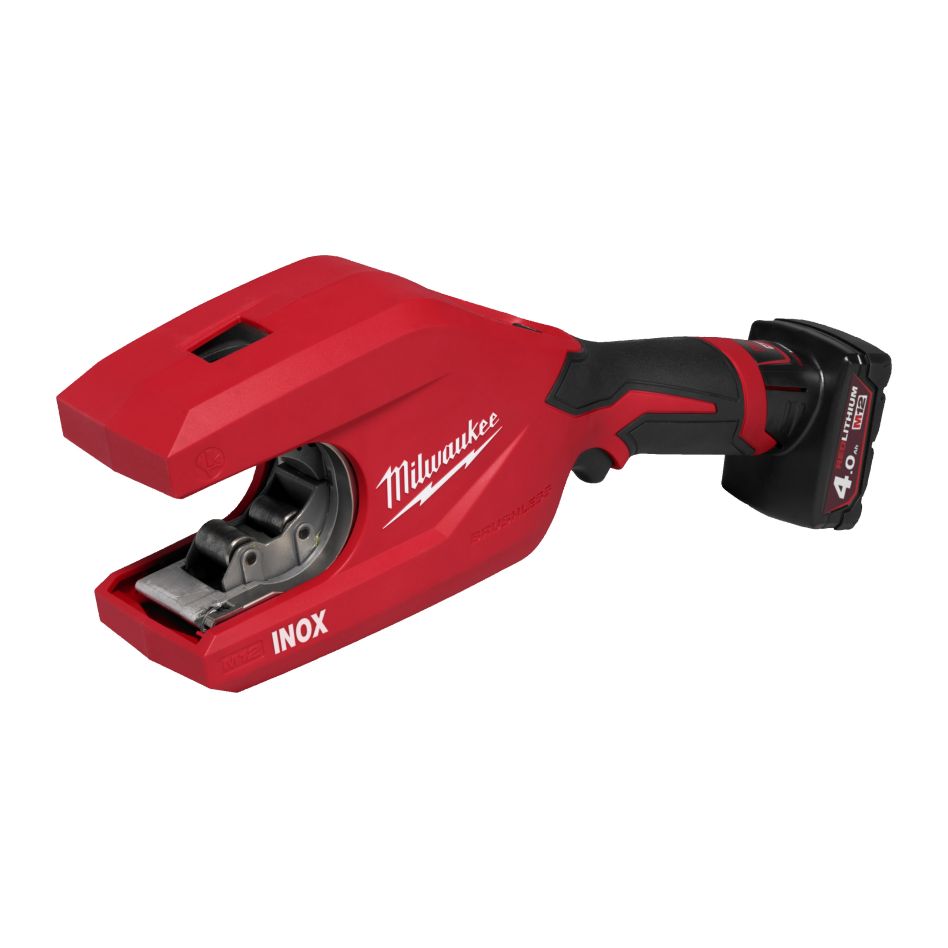 Milwaukee 4933498605 M12 PCSS54-402C RAPTORXL Akumulatorowy obcinak do rur ze stali nierdzewnej 2x akumulator 4,0 Ah i ładowarka w walizce
