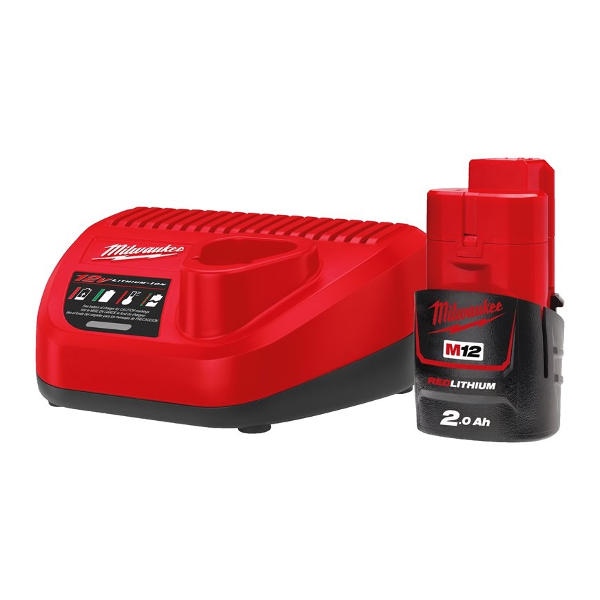 Milwaukee Akcesoria 4933451900 M12 NRG-201 M12 NRG PACK Zestaw: akumulator M12 B2 + ładowarka C12 C