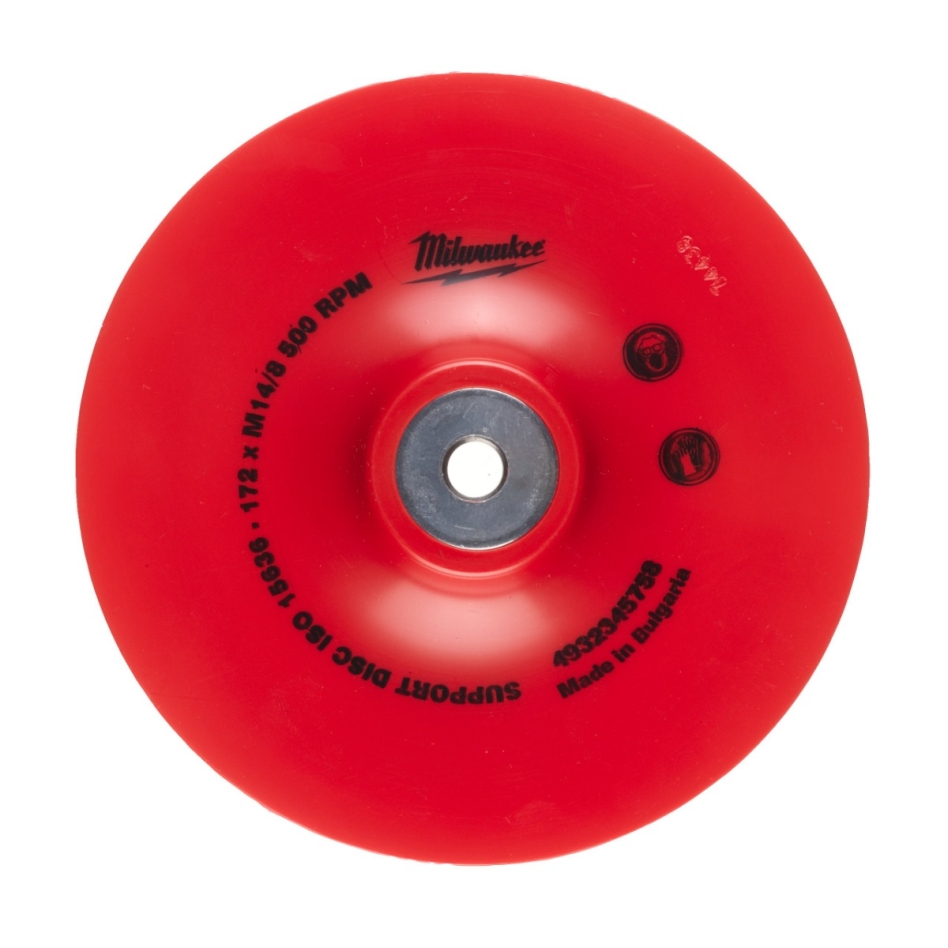 Milwaukee Akcesoria 4932345758 Elastyczna podkładka tarcz Ø170mm Ø14.2mm z nakrętką wieńcową M14 do szlifierek kątowych 180mm