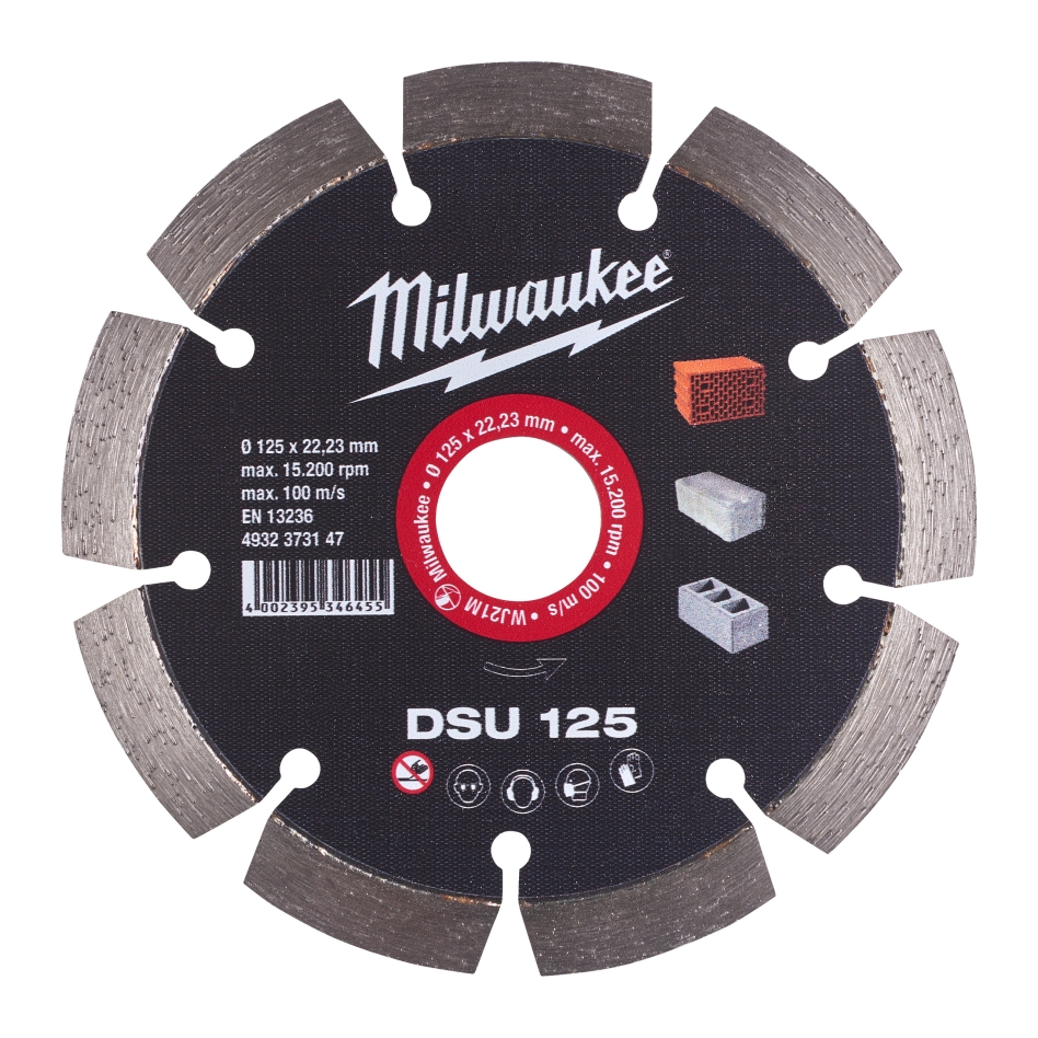 Milwaukee Akcesoria 4932373147 Diamentowa tarcza tnąca DSU 125 mm