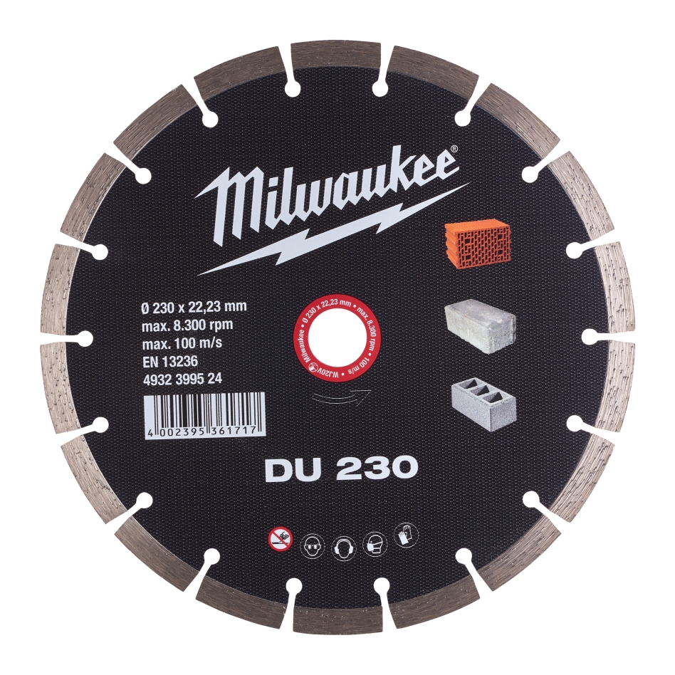 Milwaukee Akcesoria 4932399524 Diamentowa tarcza tnąca DU 230