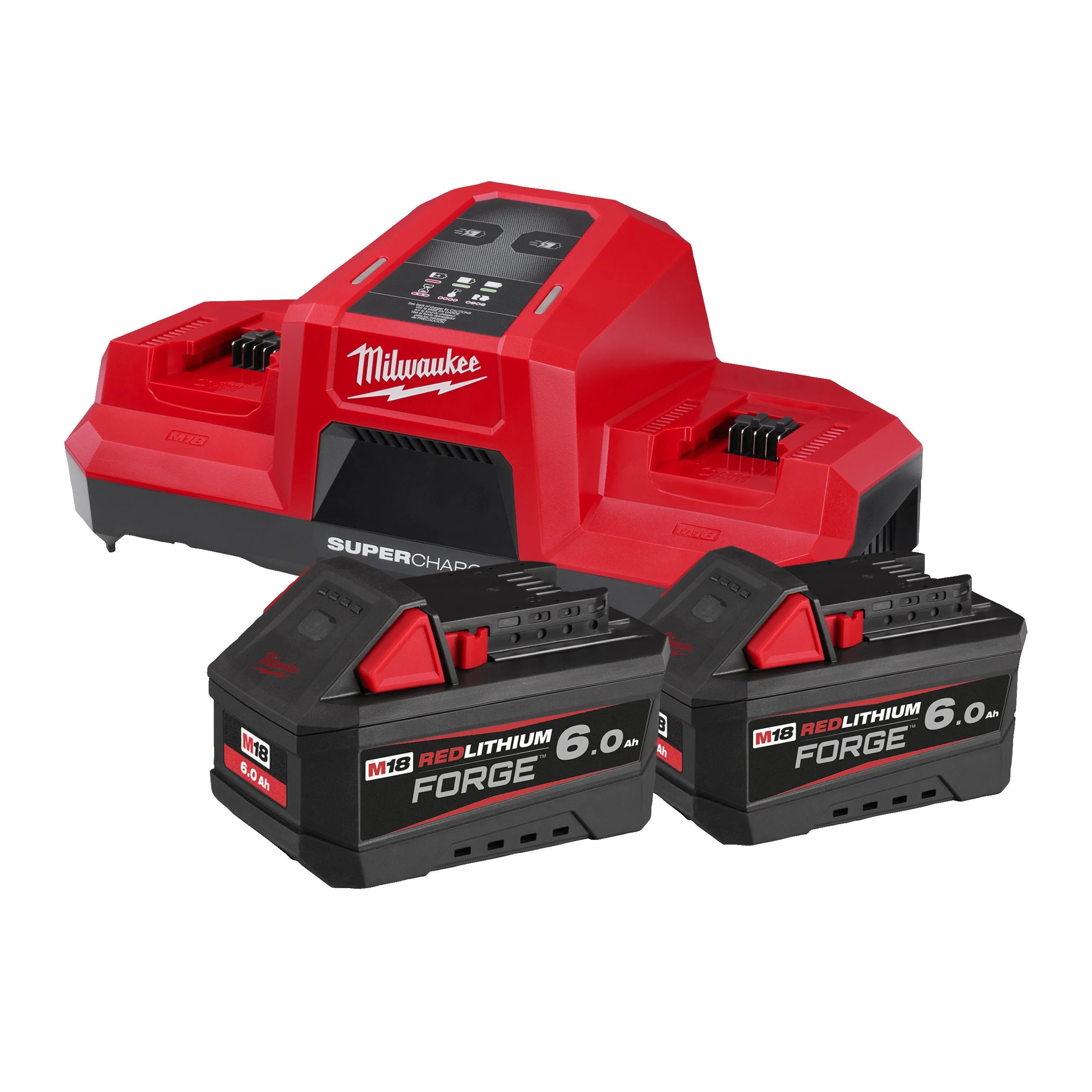 Milwaukee Akcesoria 4933498549 M18 FORGENRG-602 - M18 FB6 Duo Pack 18V 6.0Ah Li-Ion + Duo Charger M18 DBSC
