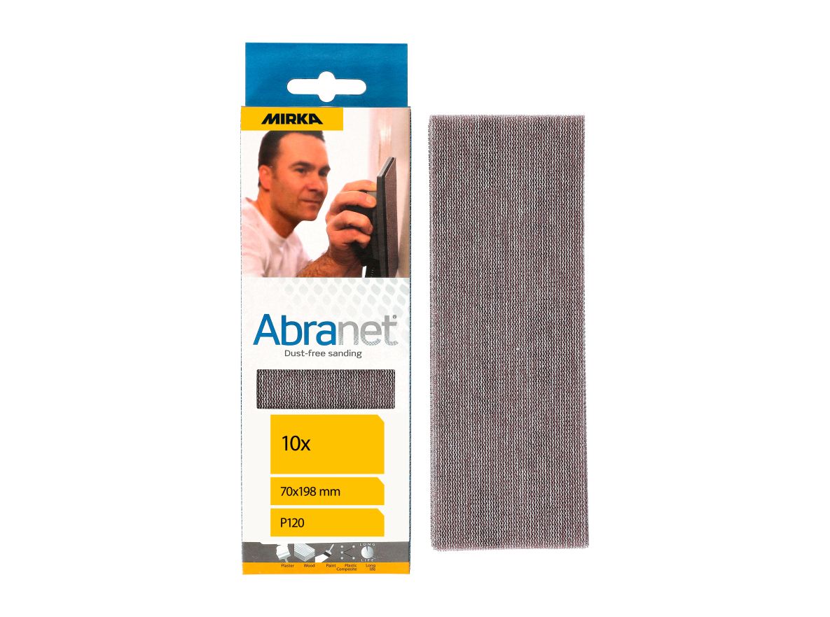 Mirka Akcesoria AE150F1012 ABRANET Siatka ścierna 70x198mm Grip grit P120 10szt
