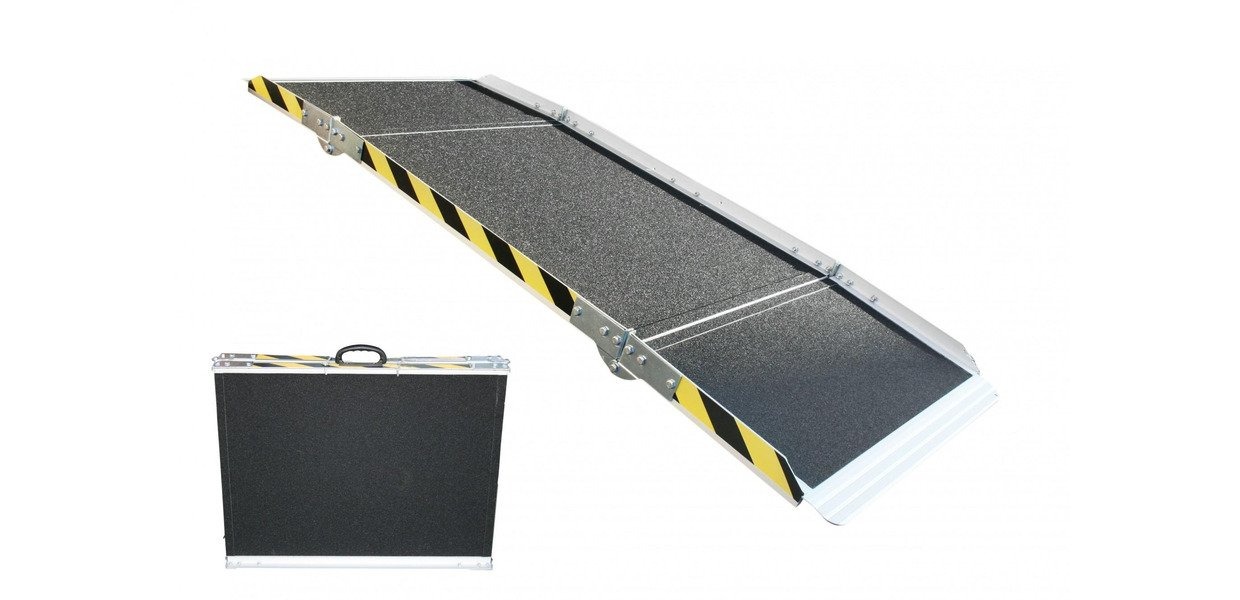 mwtools 754751860 ARP30180 Aluminiowa rampa dla wózków inwalidzkich 3-krotna 270 kg 1800x740mm
