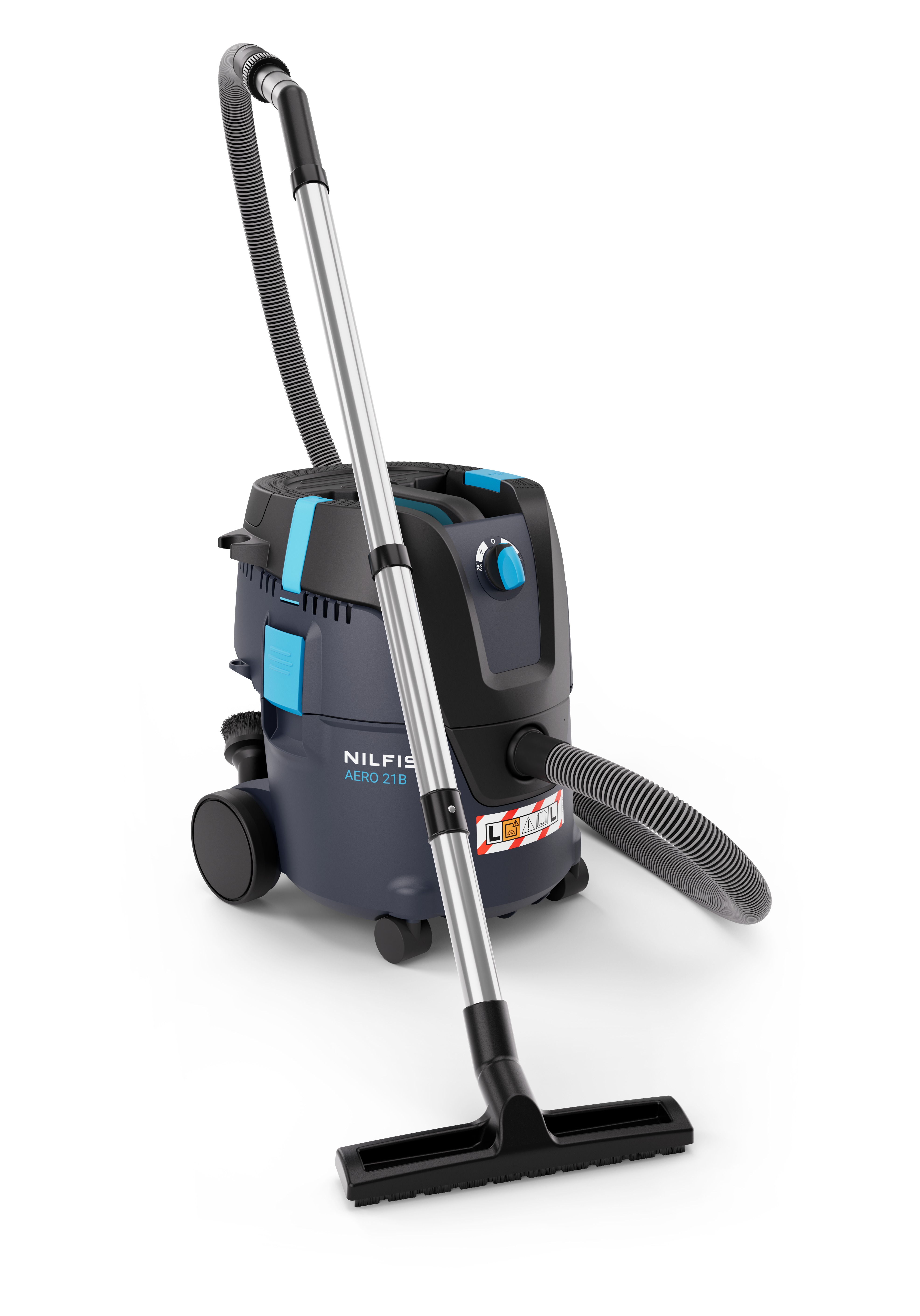 Nilfisk 107419700 AERO 21B-0L PC BP36V Akumulatorowy odkurzacz na mokro/sucho 36V 160W z 1x 6Ah i ładowarką