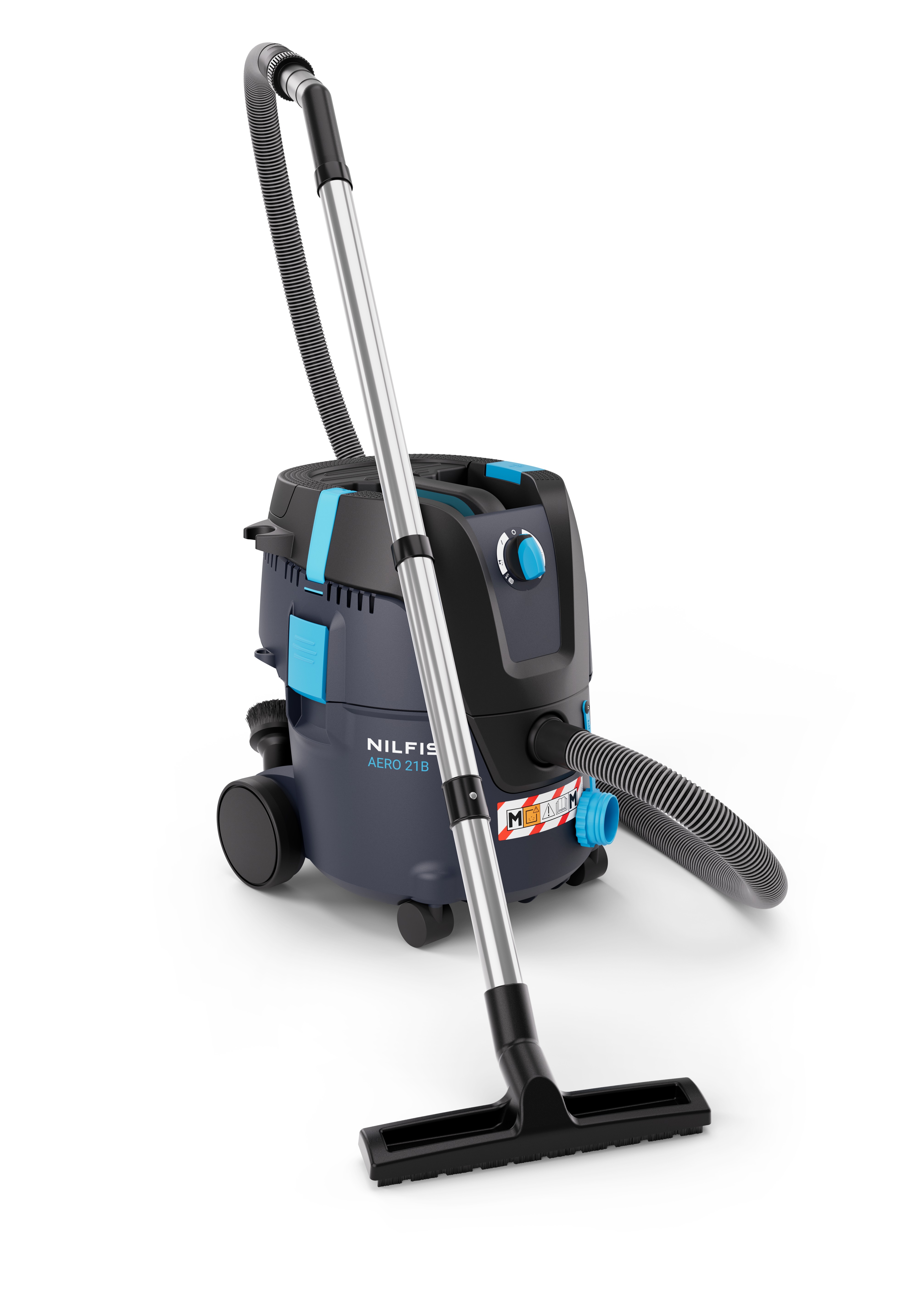 Nilfisk 107419701 AERO 21B-W0M PCBP Akumulatorowy odkurzacz na mokro/sucho 36V 160W z 1x 6Ah, ładowarką, pilotem i systemem start-stop