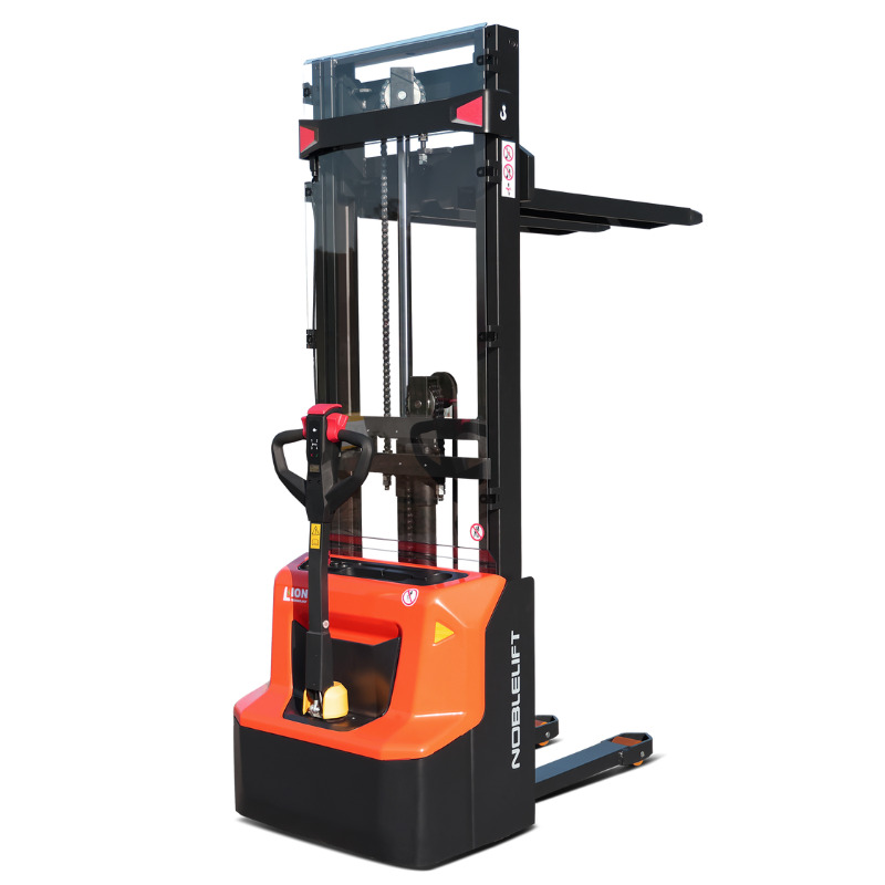 Noblelift SWB(130) - D3600 Freelift Electric Stacker AGM akumulator 1300kg wysokość podnoszenia 3600mm poly single 1150x570mm 1x 24V 106Ah akumulator i ładowarka