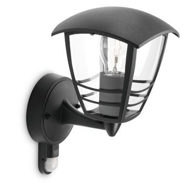 Philips P443605 Lampa ścienna Creek czarna 1x60W 230V