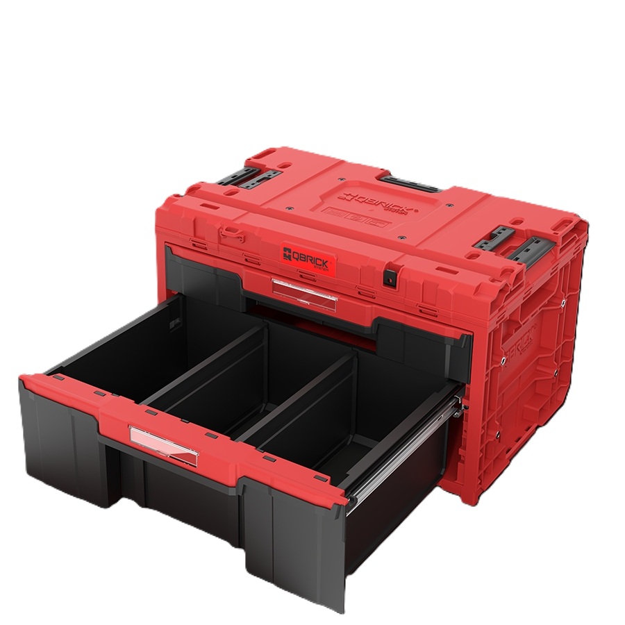 QBrick SKRQONED2PCZEPG001 Walizka narzędziowa System ONE DRAWER 2 PLUS TOOLBOX 2.0 RED ULTRA HD CUSTOM