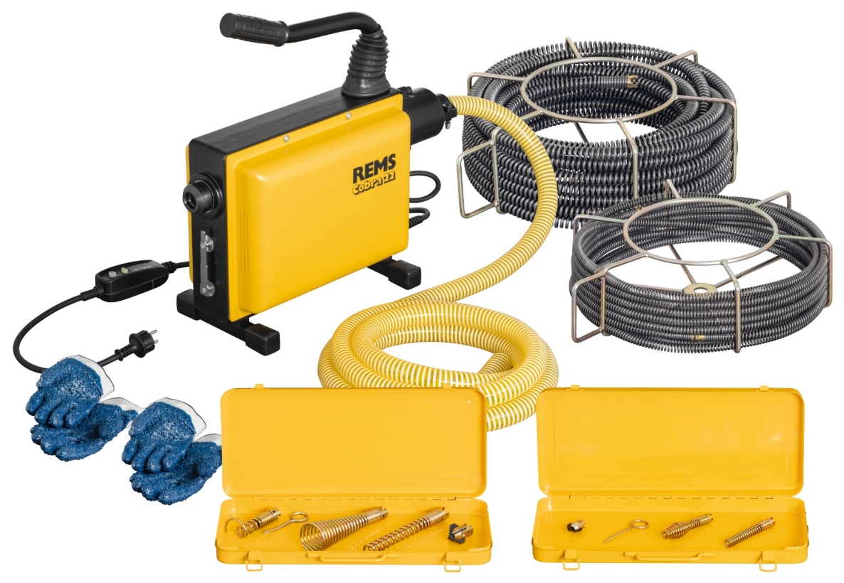 Rems 172012 R220 Cobra 22 Zestaw 16 + 22 Elektryczny odblokowywacz rur