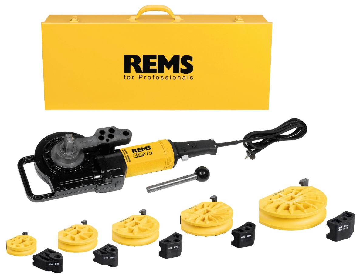 Rems 580028 R220 Zestaw Curvo 14-16-18-22-28 Elektryczna giętarka do rur