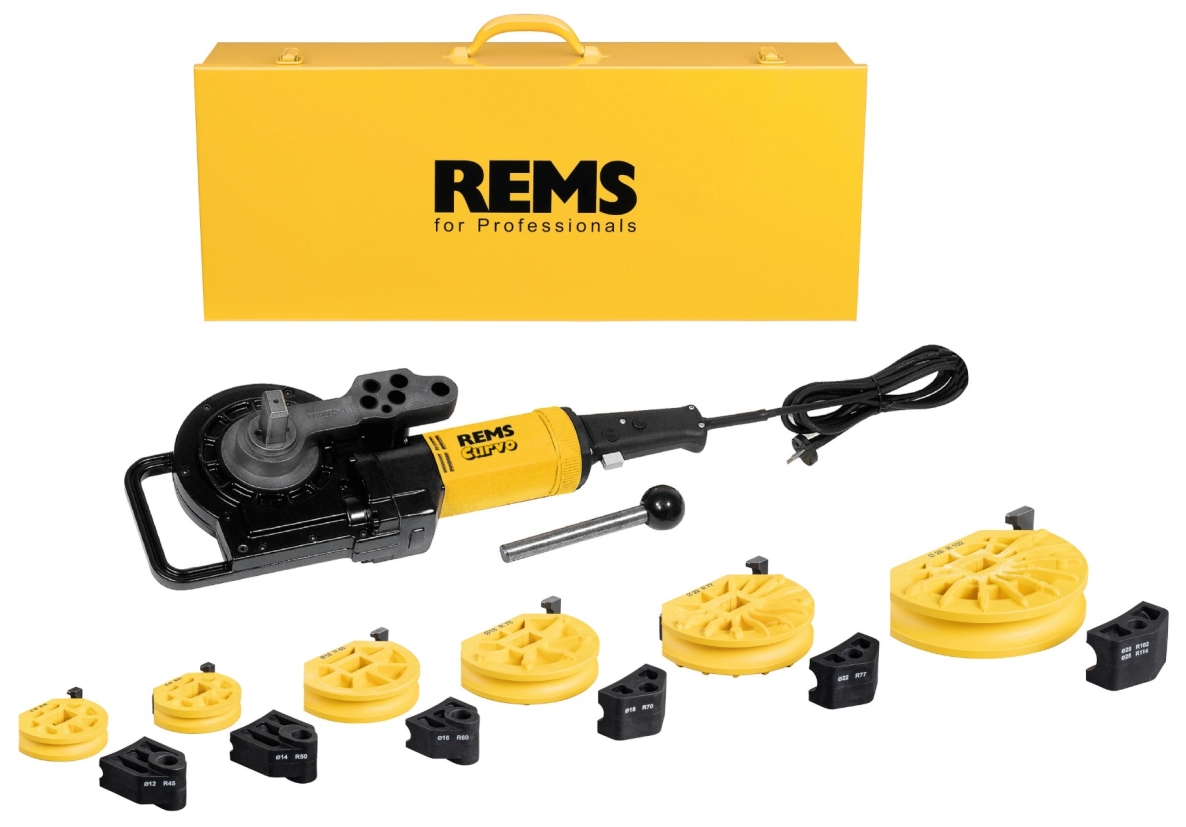 Rems 580031 R220 580031 Curvo Set 12-14-16-18-22-28 Elektryczna giętarka do rur