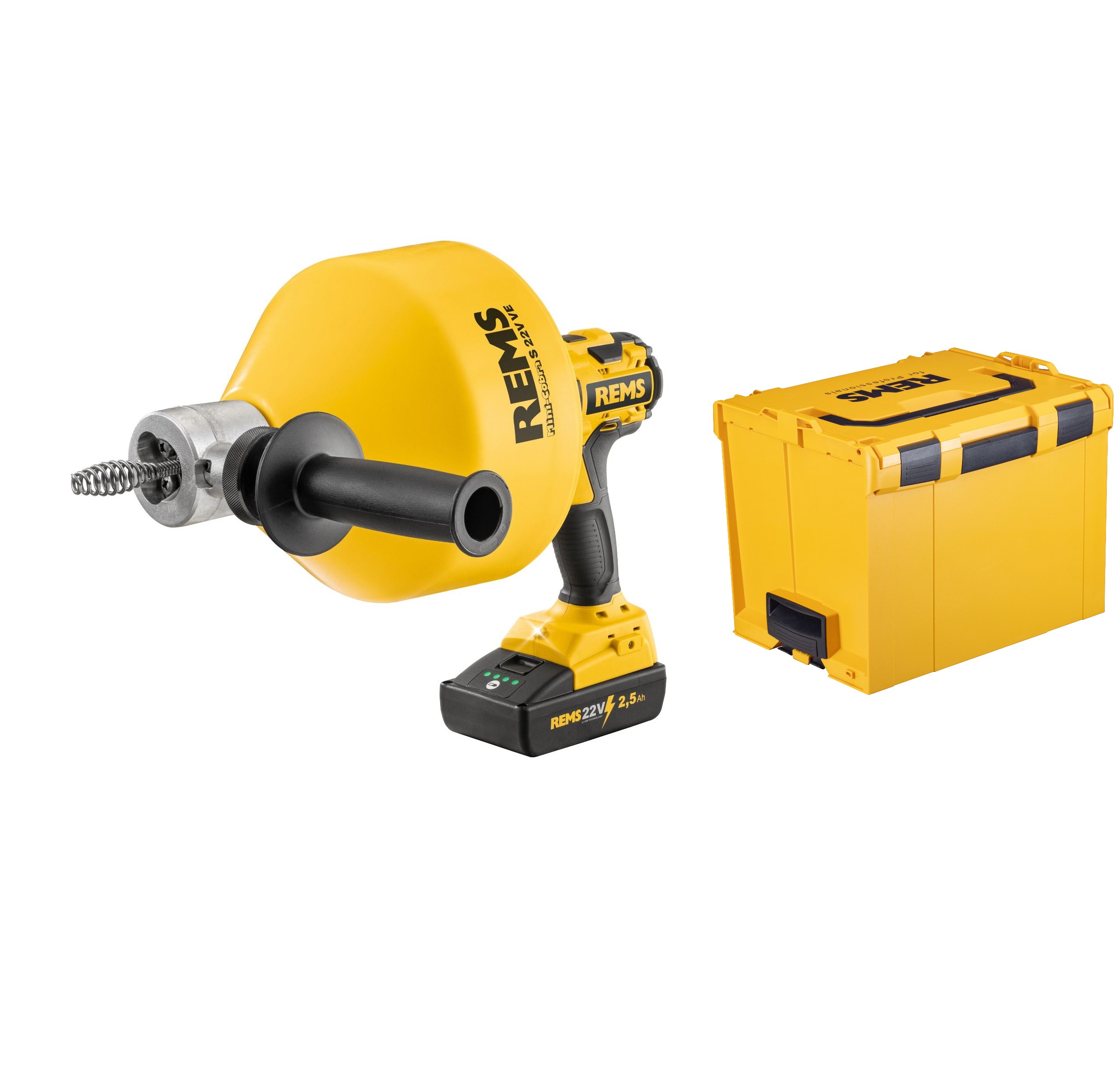 Rems 170027 R220 Mini-Cobra S 22V VE SET Battery Drainer 22V 2.5Ah Li-Ion 20-50 mm w stalowej obudowie