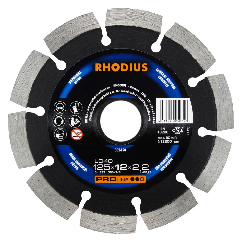 Rhodius 302450 Tarcza diamentowa LD40 125mm