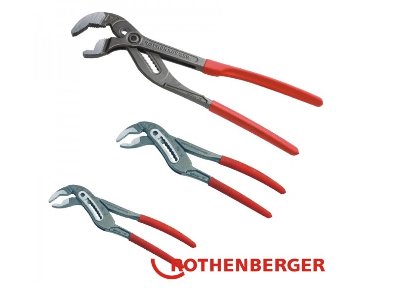 Rothenberger 1000001068 Zestaw szczypiec do pomp wodnych ROGRIP M 7'''' i 10'''' oraz XL