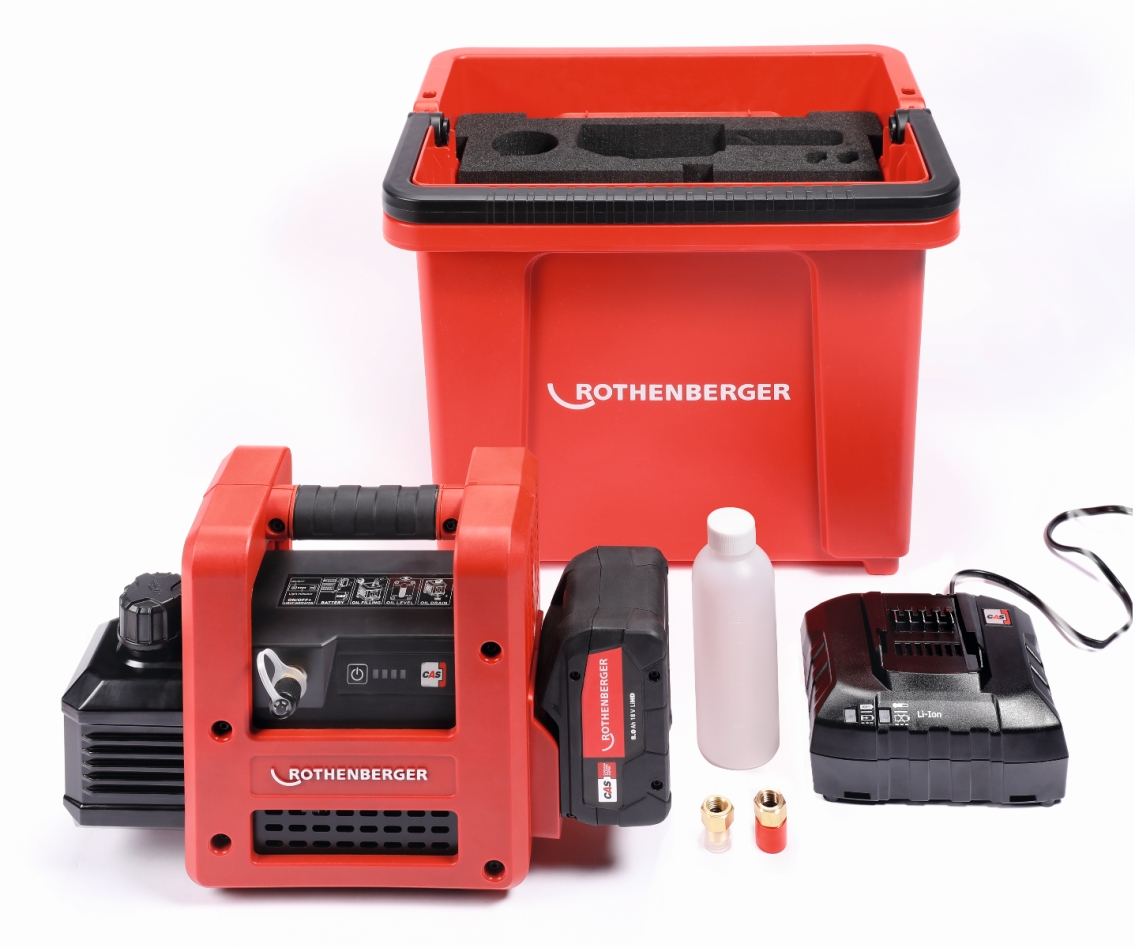 Rothenberger 1000003230 Rothenberger  Pompa próżniowa ROAIRVAC R32 2.0 CL, zestaw ROBUCKET