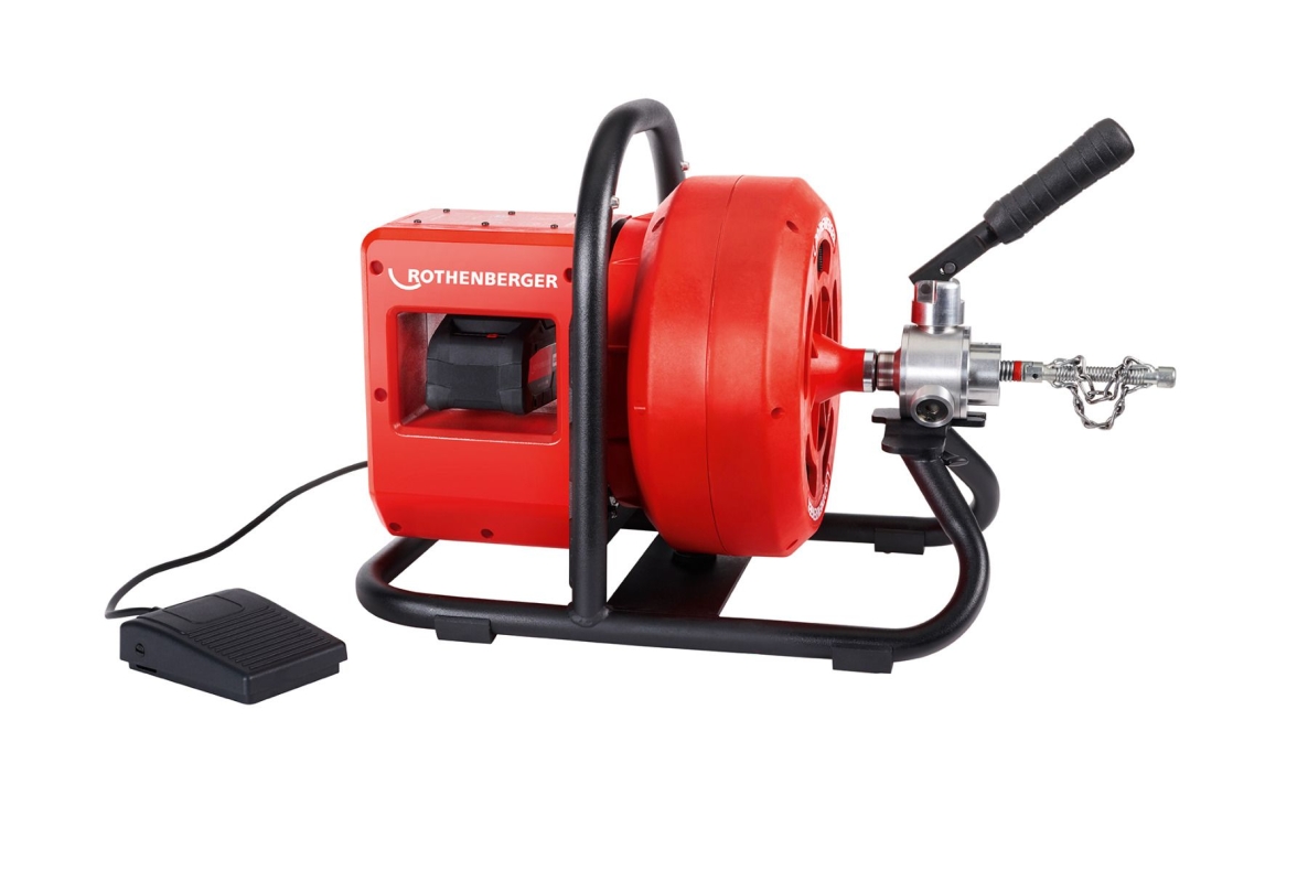 Rothenberger 1000003348 Rodrum VarioClean 18V Akumulatorowa maszyna do czyszczenia kanalizacji + zestaw narzędzi DuraFlex