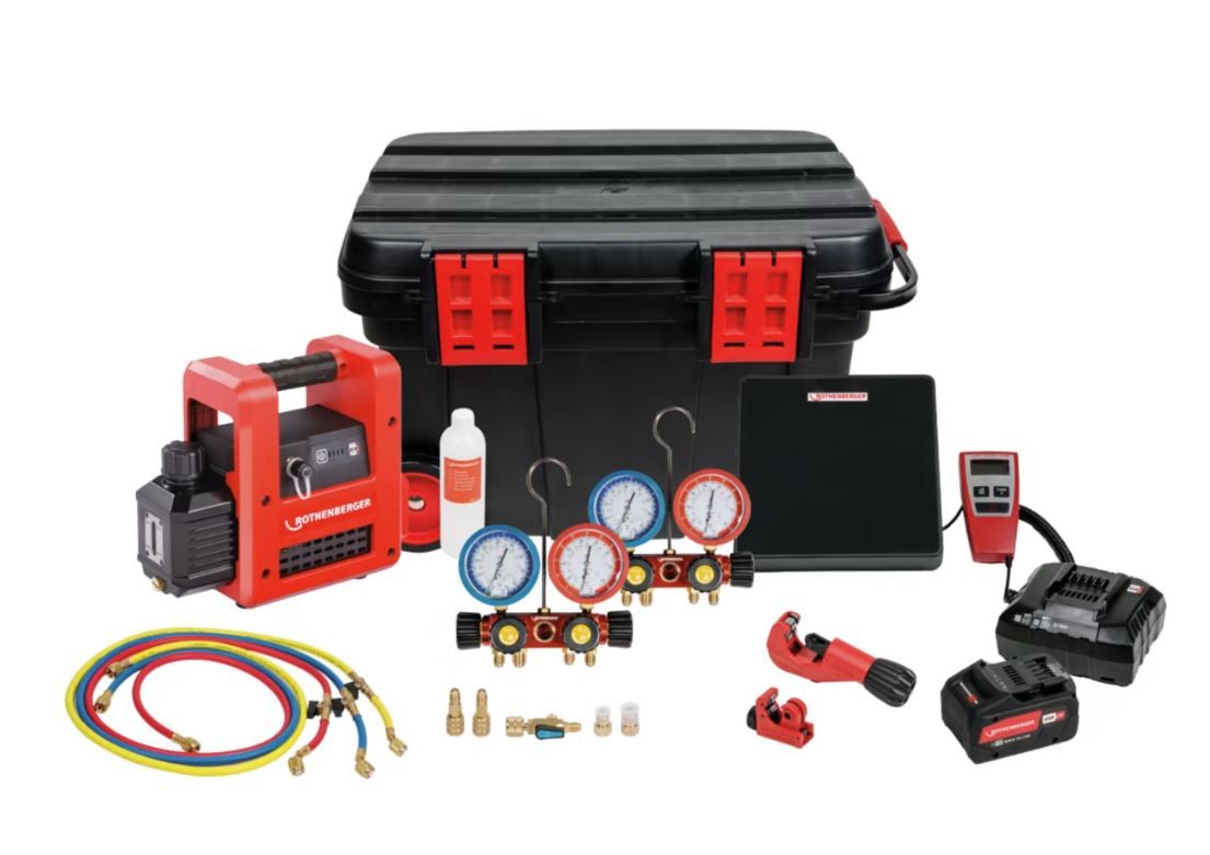 Rothenberger 1000003622 ROCADDY 120 CL Analogowy z ROAIRVAC na akumulatorze