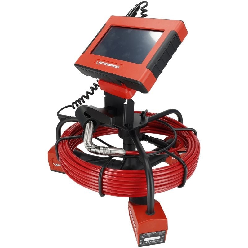 Rothenberger 1000004775 Zestaw ROCAM Mini HD 3 w 1 wraz z akcesoriami, 1 akumulator 2,0 Ah i ładowarką w walizce