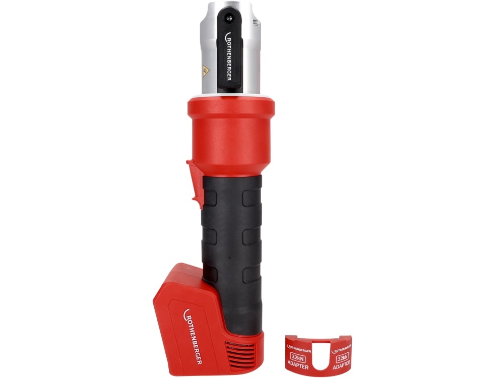 Rothenberger 1000004825 ROMAX NANO &ndash; maszyna podstawowa CAS &ndash; hybrydowa prasa akumulatorowa 18 V, 32 kN, bez akumulatora i ładowarki, w walizce