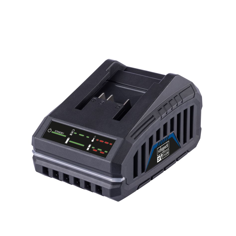 Scheppach 7909201710 Ładowarka akumulatorów 2,4A Li-ion SBC2,4A