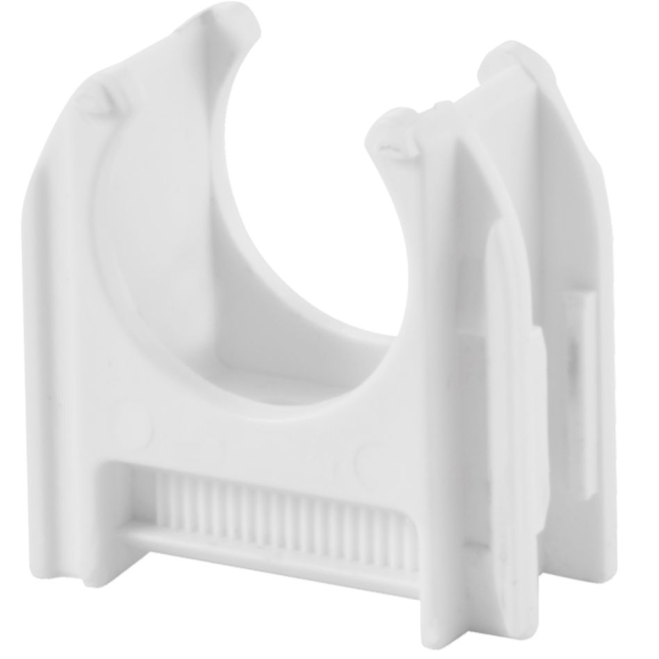 Schnabl 2300319 Plastikowy bezhalogenowy zacisk do rur średnica 3/4 / 18,5-19,5mm biały 50szt