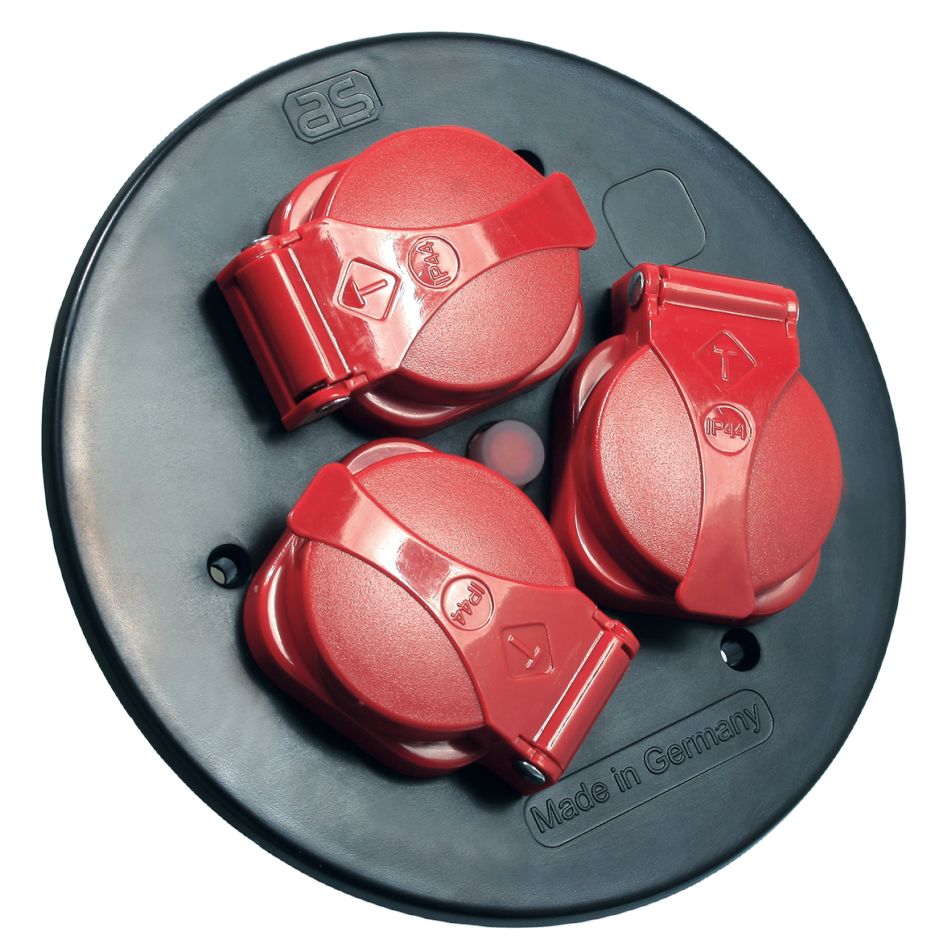 Schwabe 10565 Wkładka gniazda 230V/16A IP44 do bębna kablowego z 3 stykami