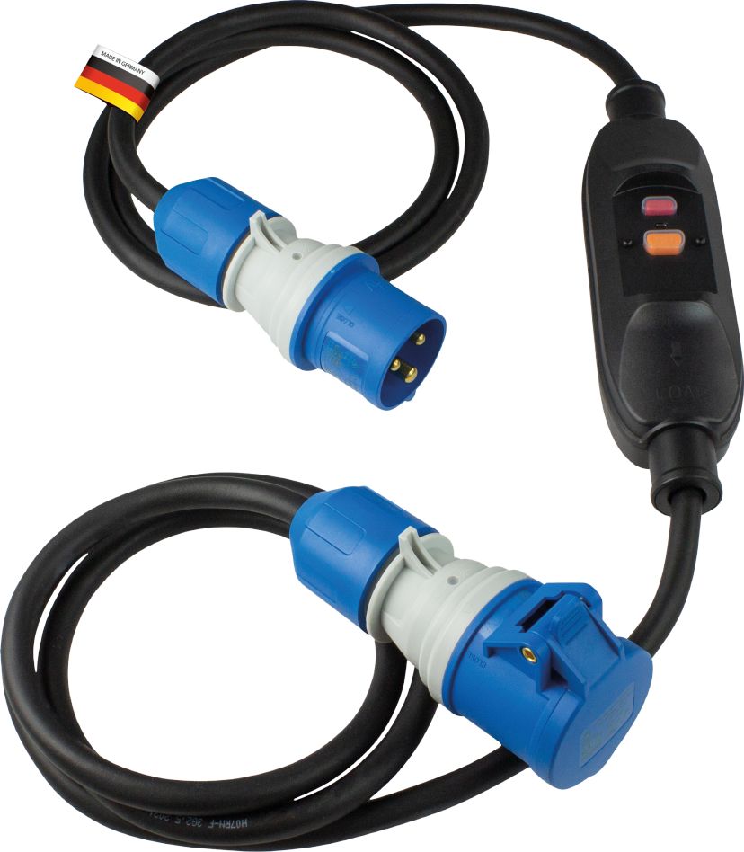 Schwabe 45224 Przedłużacz kempingowy CEE PRCD H07RN-F 3G2.5 IP44 2G1.5m