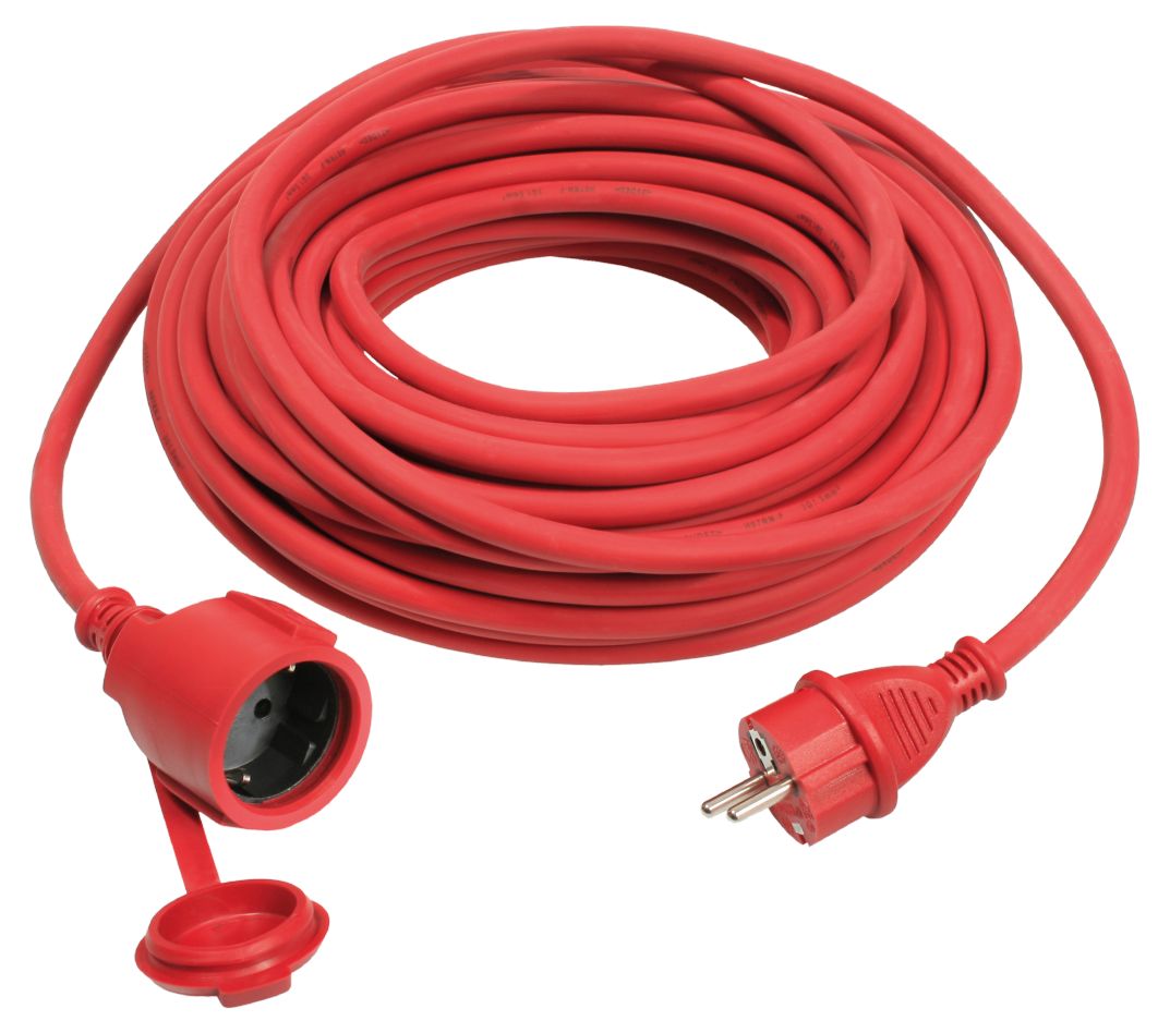Schwabe 60270 Przedłużacz neoprenowy 230V/16A IP44 H07RN-F 3G1,5 czerwony 15m