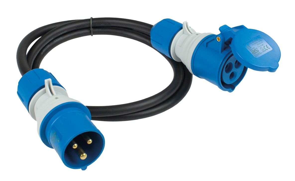 Schwabe 61402 Przedłużacz kempingowy CEE Powerlight H07RN-F 3G2,5 IP44 1,5m
