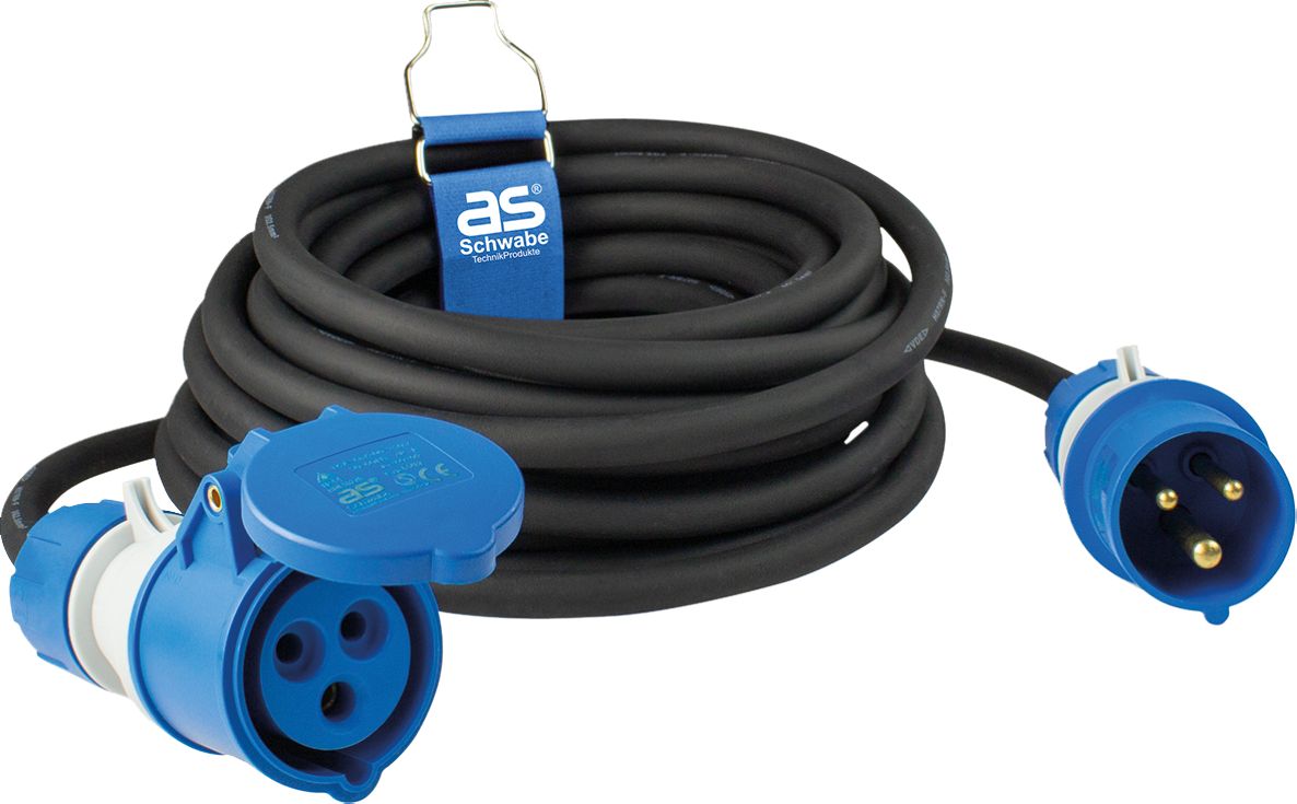 Schwabe 61407 Przedłużacz kempingowy CEE Powerlight H07RN-F 3G2,5 IP44 10m