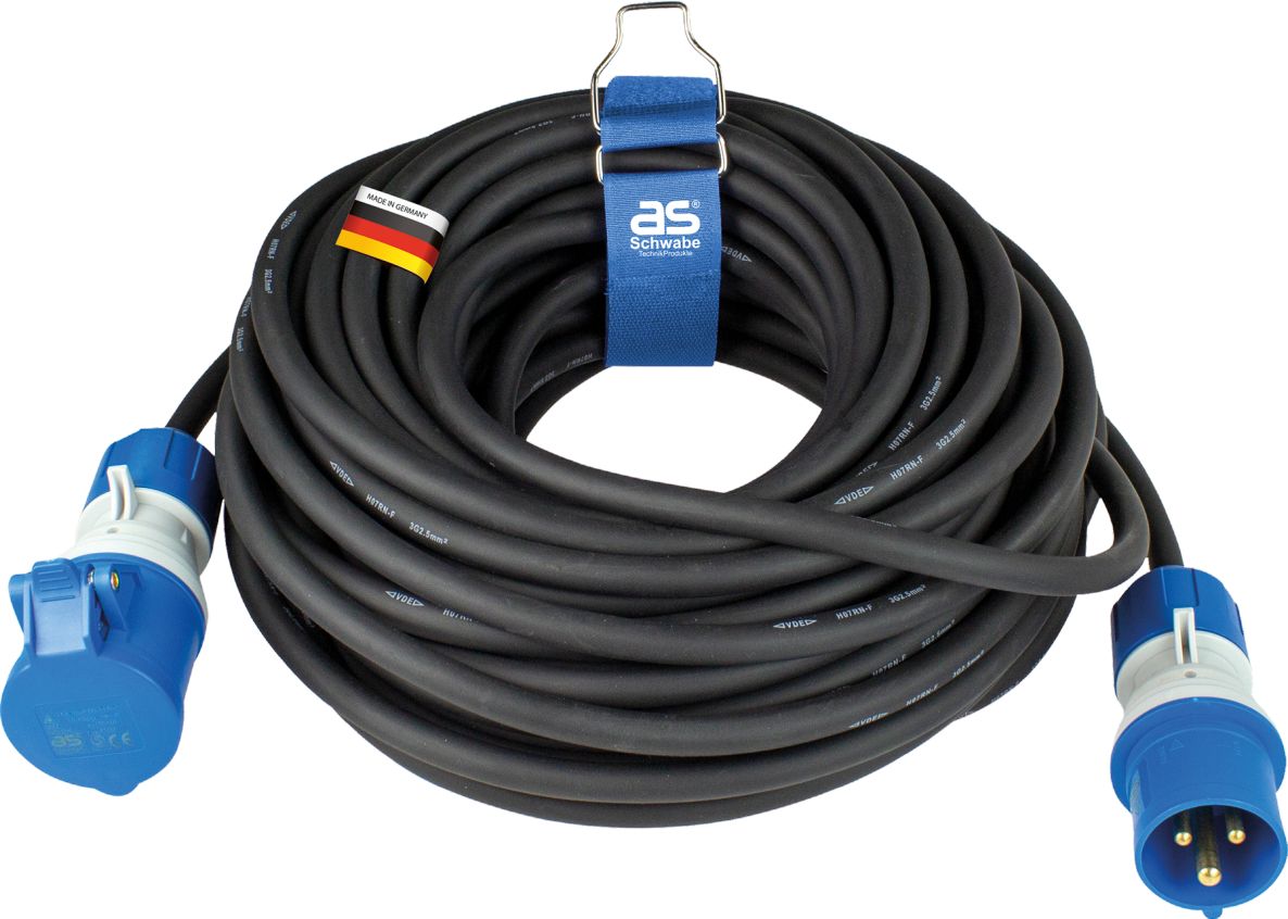 Schwabe 61409 Przedłużacz kempingowy CEE Powerlight H07RN-F 3G2,5 IP44 25m