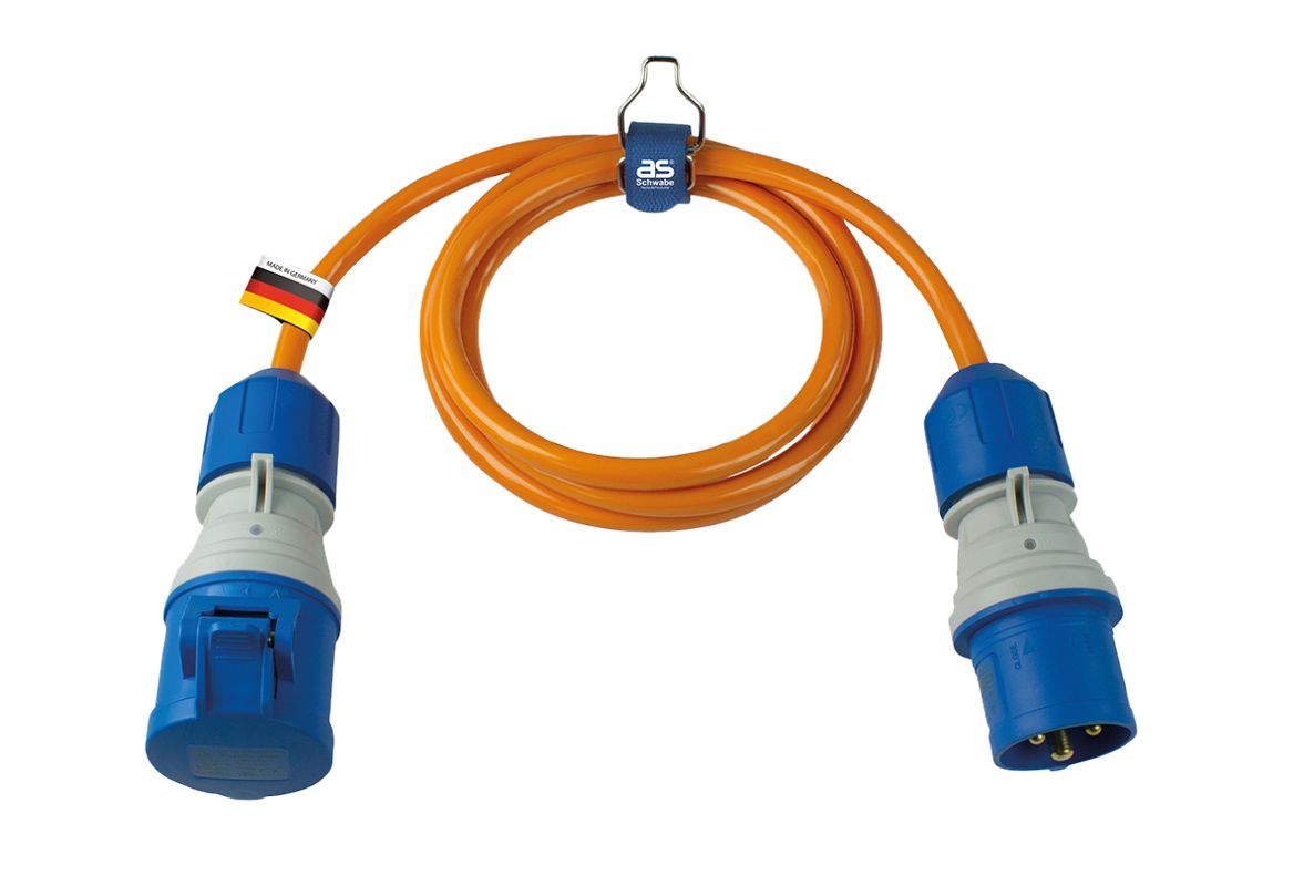 Schwabe 62430 Przedłużacz kempingowy CEE Powerlight H07BQ-F 3G2,5 IP44 1,5m
