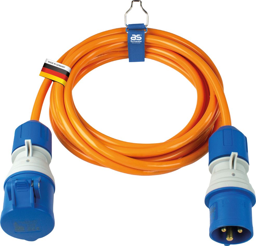 Schwabe 62431 Przedłużacz oświetlenia kempingowego CEE H07BQ-F 3G2.5 IP44 5m