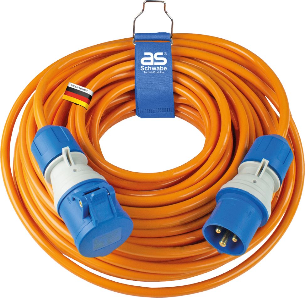 Schwabe 62433 Przedłużacz kempingowy CEE Powerlight H07BQ-F 3G2,5 IP44 25m
