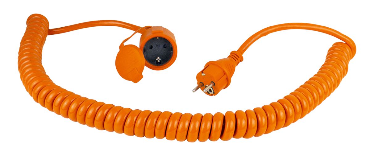 Schwabe 70415 PUR Kabel spiralny 230V/16A IP44 H07BQ-F 3G2.5 1-5m
