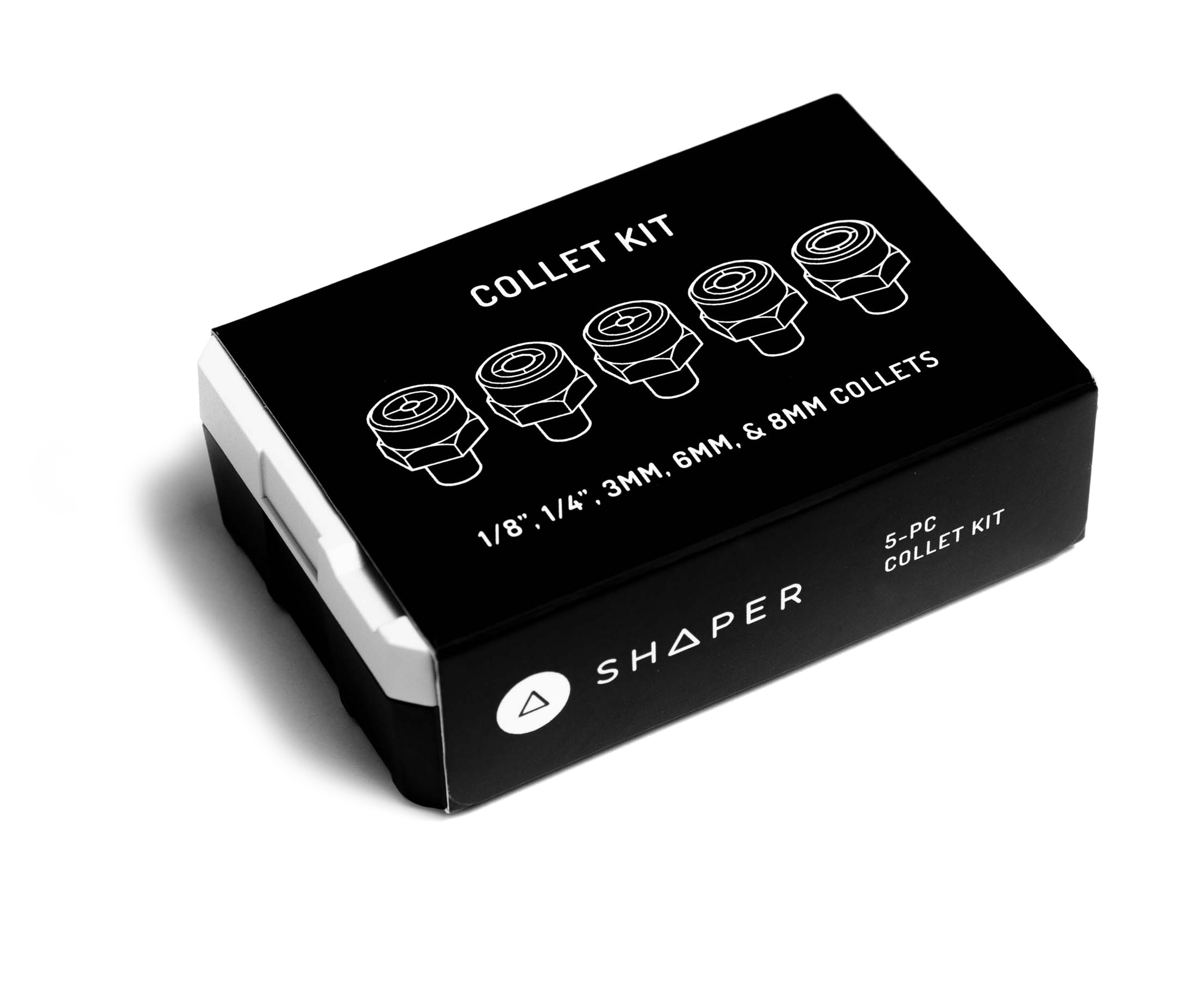 Shaper SG1-5CD Zestaw tulei zaciskowych 1/8" - 1/4" - 3 - 6 - 8 mm