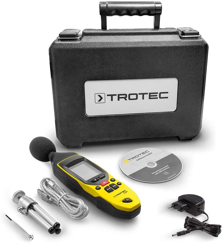 Trotec 3510005020 Miernik poziomu dźwięku SL400 z certyfikatem kalibracji