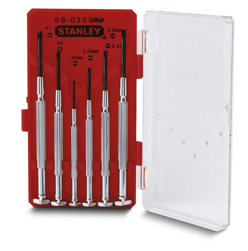 Stanley 1-66-039 6-częściowy zestaw śrubokrętów do zegarków