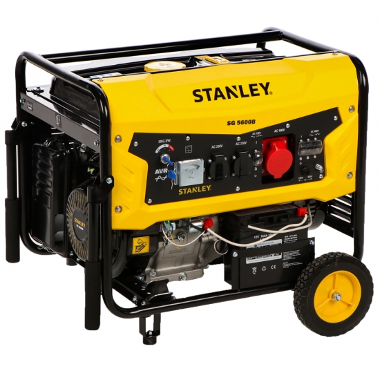 Stanley 604800080 SG 5600B Generator benzynowy AVR 5,0 kW 400V