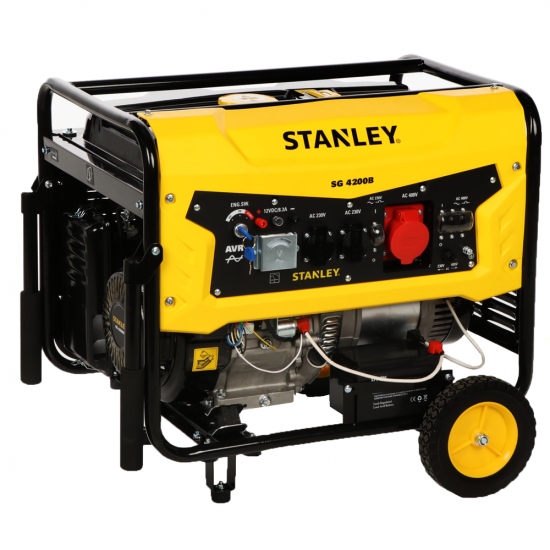 Stanley 604800130 SG 4200B Generator benzynowy AVR 4,3 kW 400V
